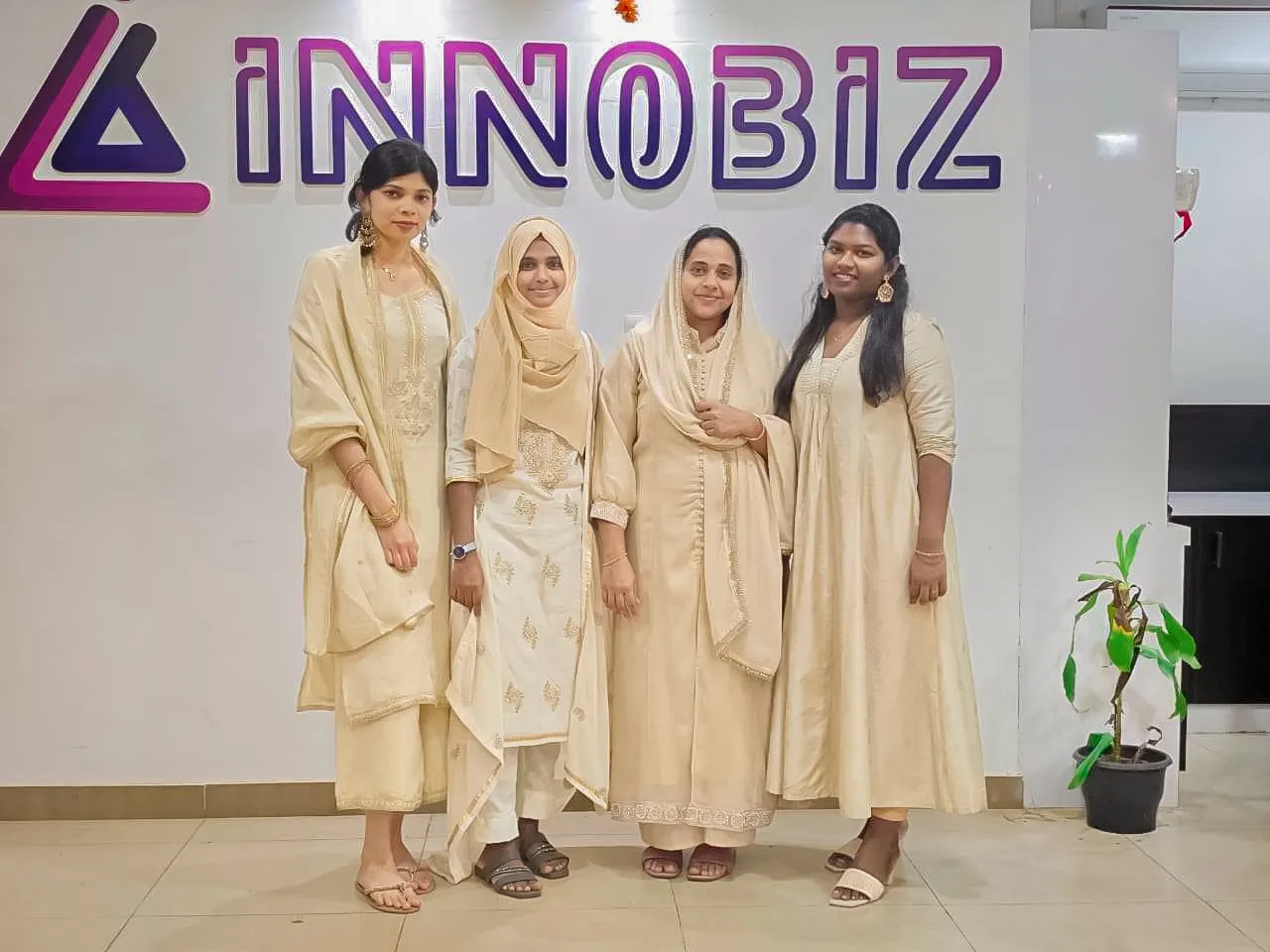 Innobiz Onam celebrations with traditional flower carpet